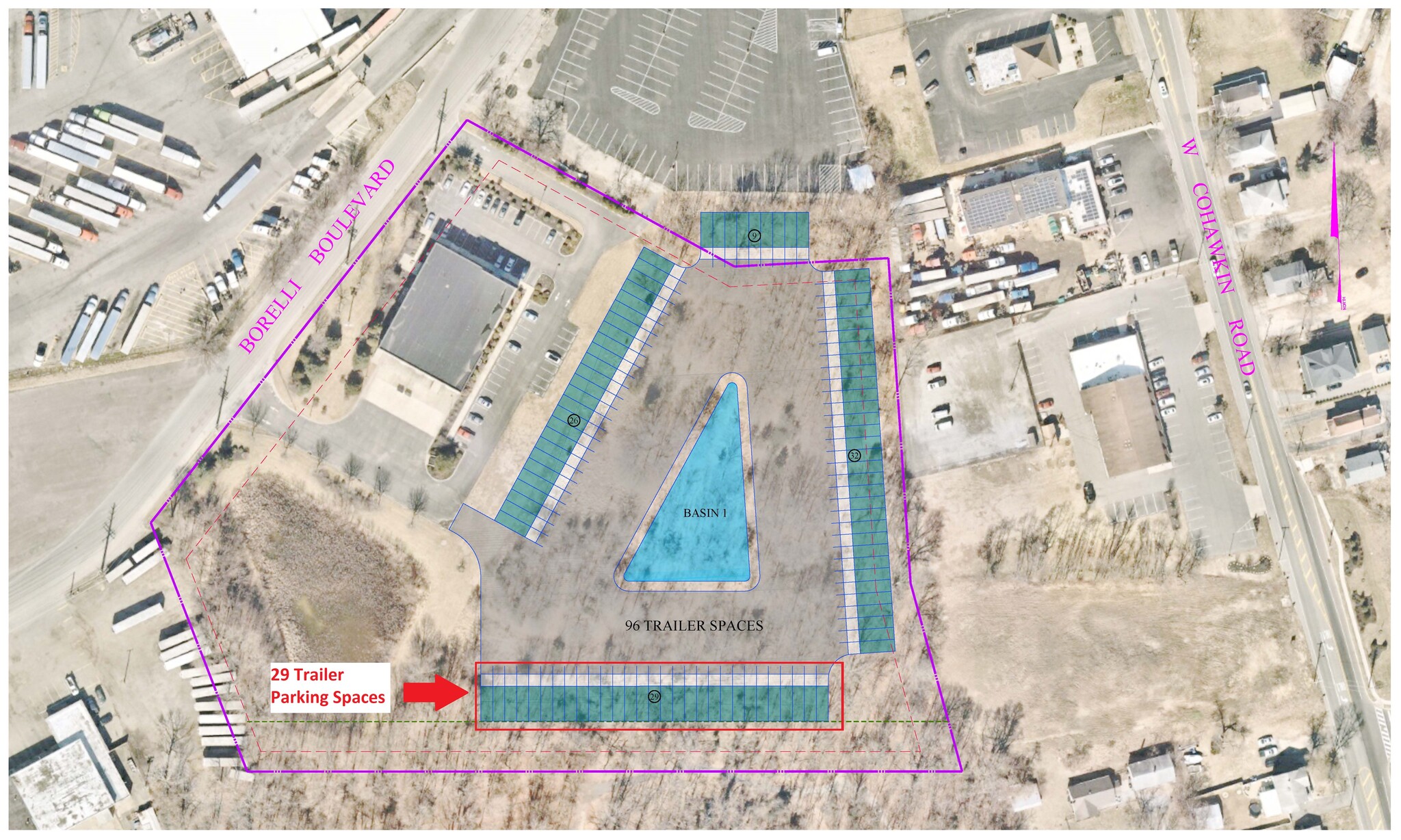 195 Borrelli Blvd, Paulsboro, NJ à louer Plan de site– Image 1 sur 2