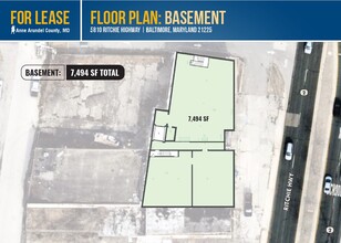 5810 Ritchie Hwy, Baltimore, MD à louer Plan d’étage– Image 1 sur 1