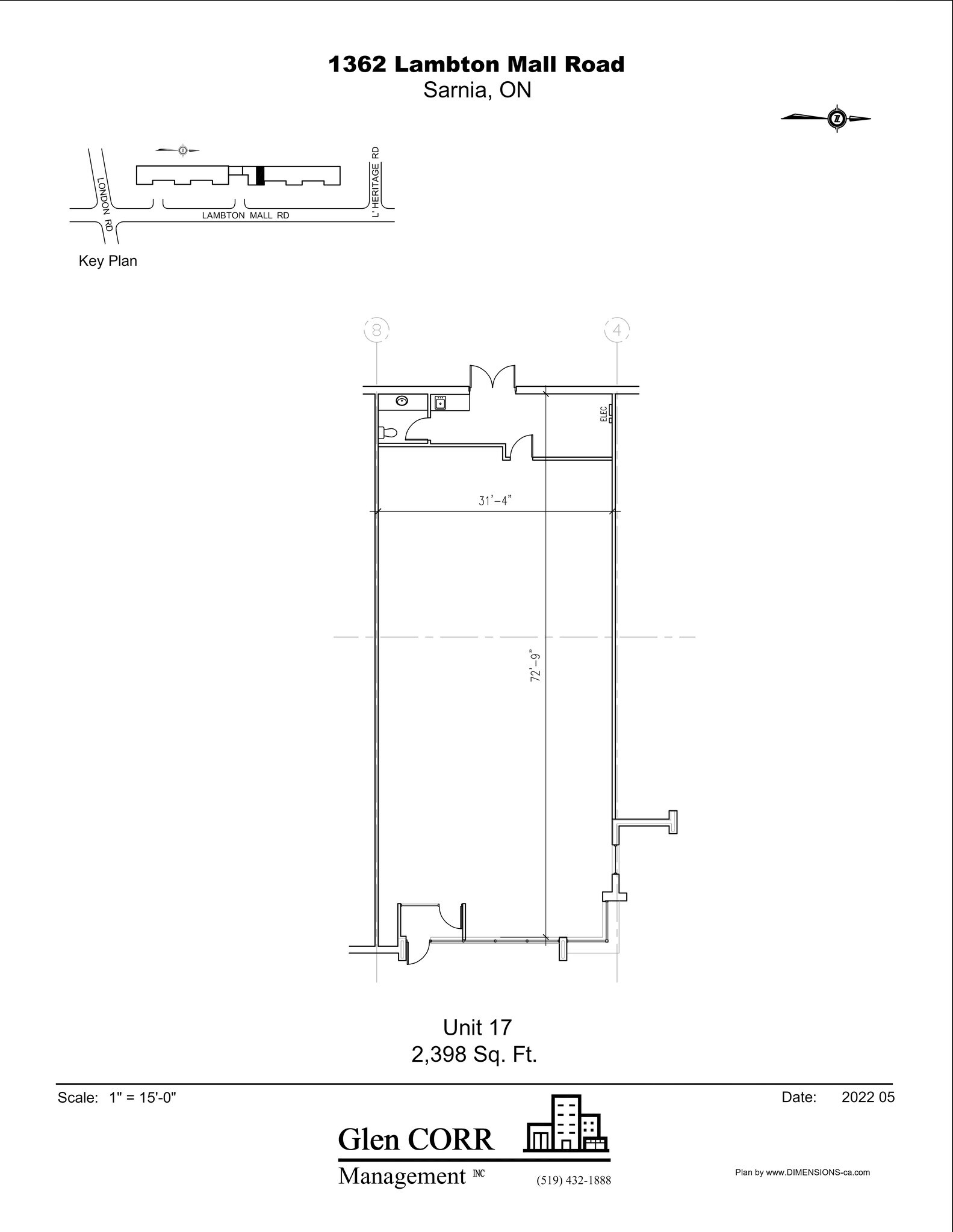 1362 Lambton Mall Rd, Sarnia, ON à louer Plan de site– Image 1 sur 1