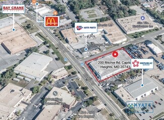 Plus de détails pour 200 Ritchie Rd, Capitol Heights, MD - Industriel/Logistique à vendre