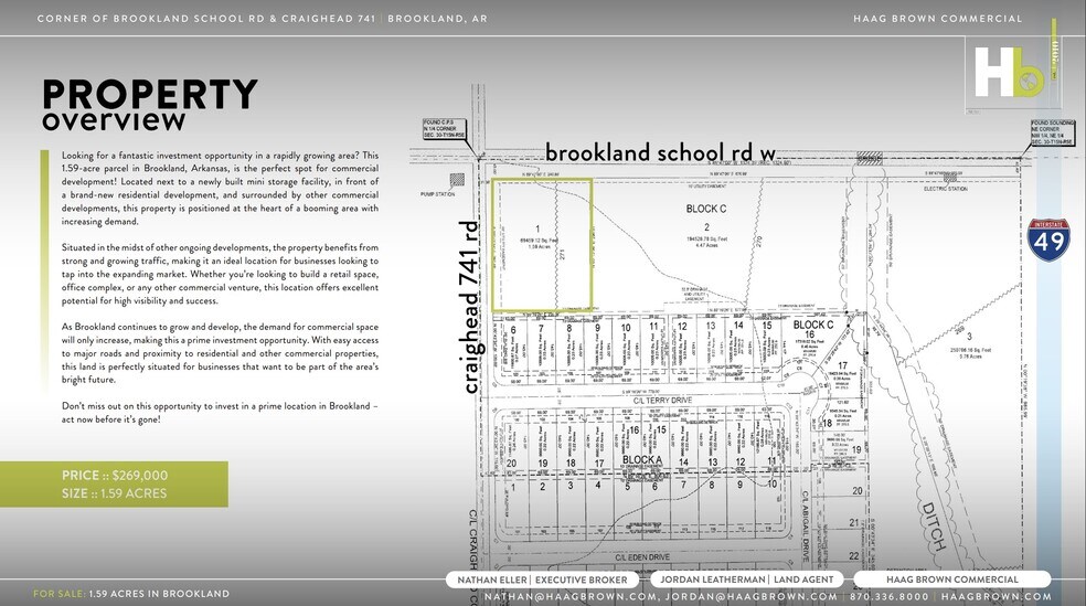 Brookland School Rd. w, Brookland, AR à vendre - Photo de l’immeuble – Image 2 sur 9