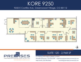 9250 E Costilla Ave, Greenwood Village, CO à louer Plan d’étage– Image 1 sur 1