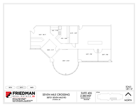 38705 7 Mile Rd, Livonia, MI à louer Plan d’étage– Image 1 sur 1