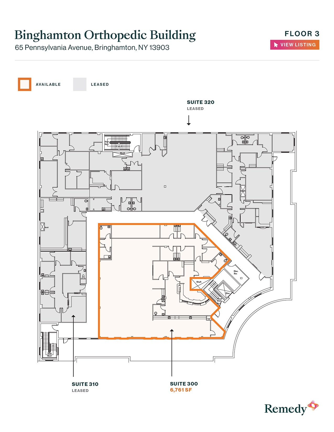 65 Pennsylvania Ave, Binghamton, NY à louer Plan d’étage– Image 1 sur 2