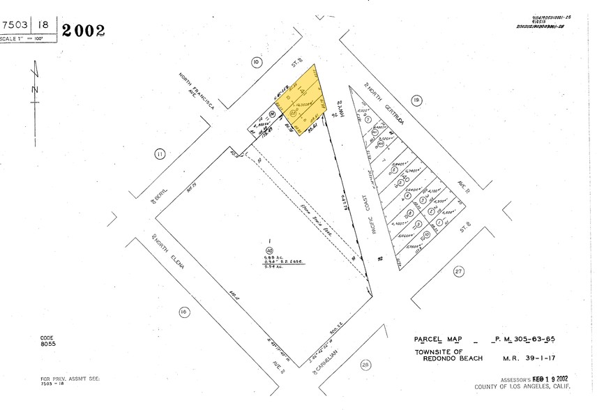 435 N Pacific Coast Hwy, Redondo Beach, CA à louer - Plan cadastral – Image 2 sur 2