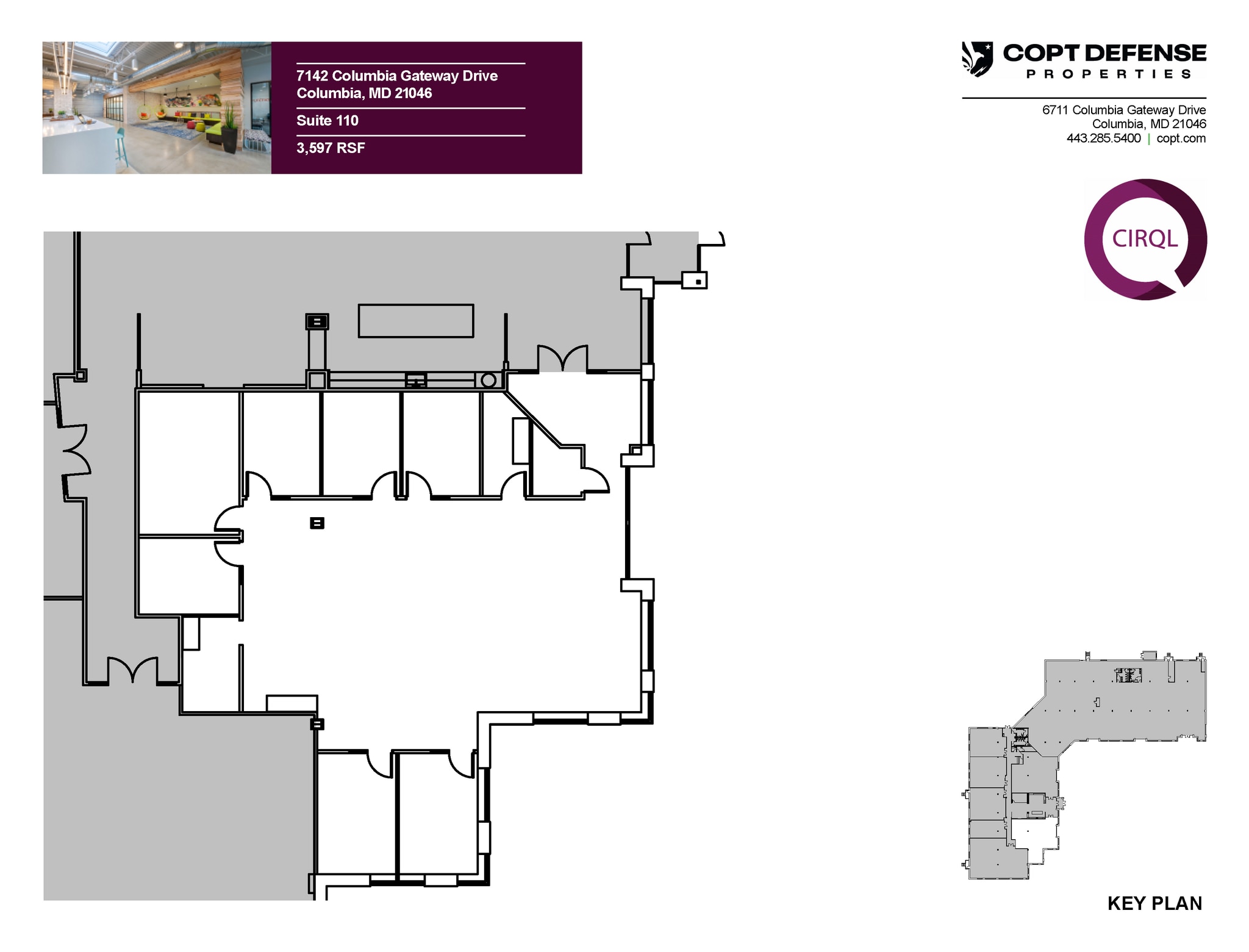 7142 Columbia Gateway Dr, Columbia, MD à louer Plan d’étage– Image 1 sur 1