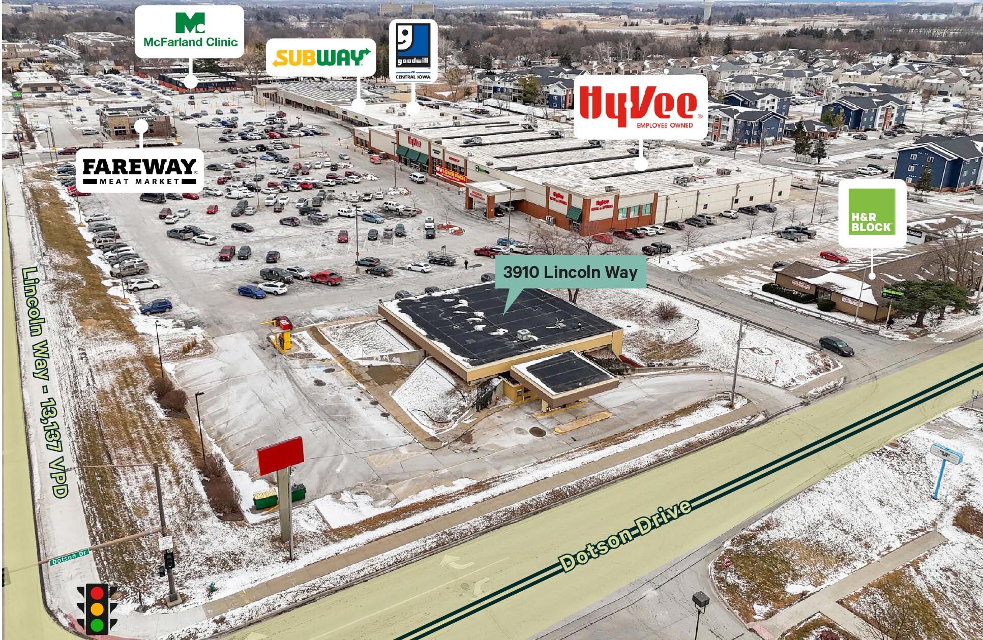 3910 Lincoln Way, Ames, IA à vendre Aérien– Image 1 sur 4