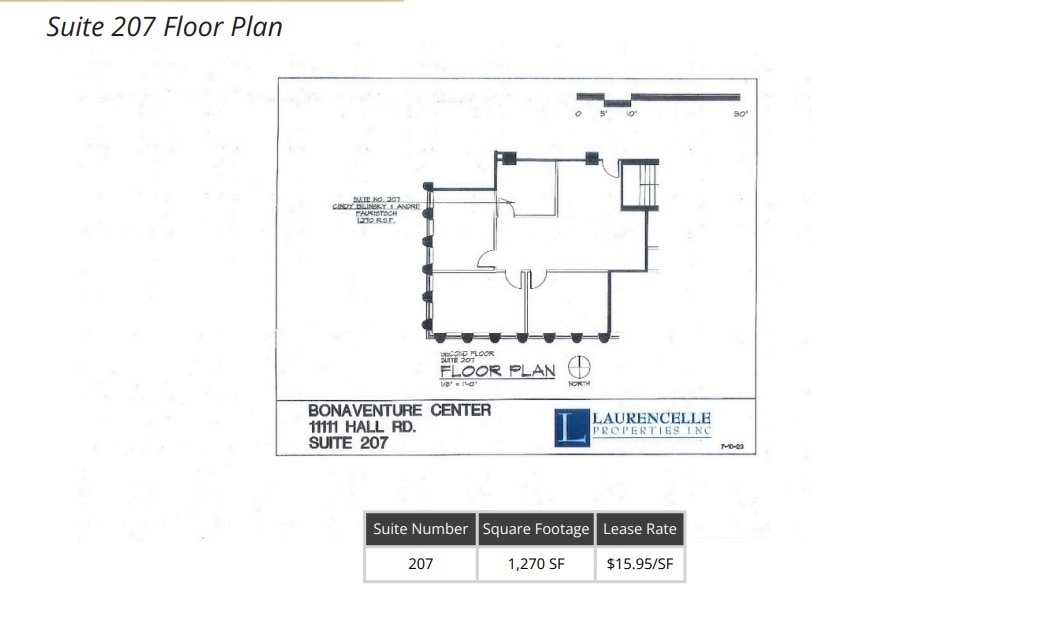 11111 Hall Rd, Shelby Township, MI à louer Plan d’étage– Image 1 sur 1