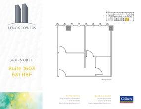 3400 Peachtree Rd NE, Atlanta, GA à louer Plan d’étage– Image 1 sur 1