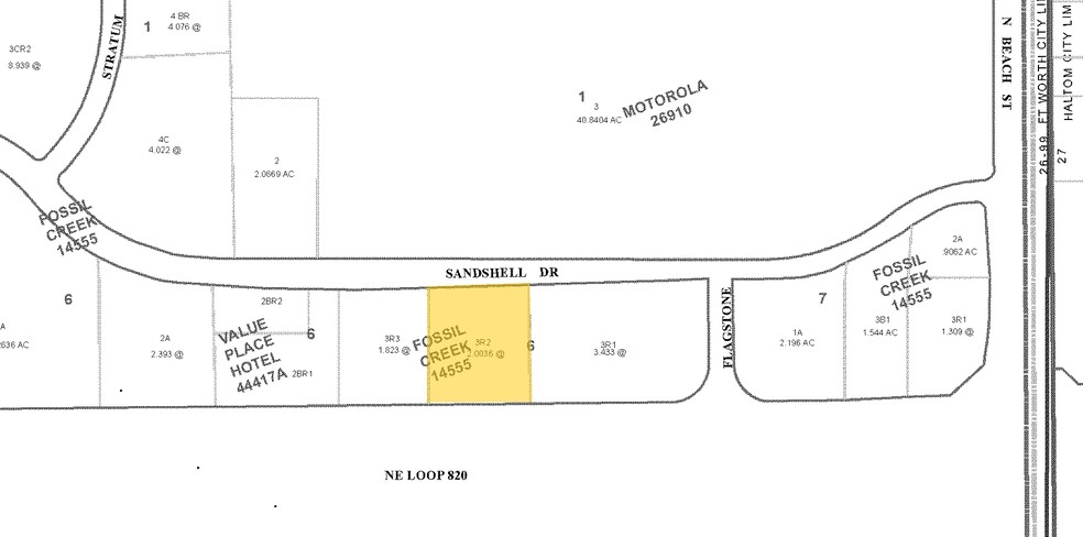 3701 NE Loop 820, Fort Worth, TX à vendre - Plan cadastral – Image 2 sur 9