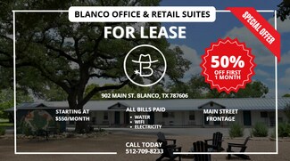 Plus de détails pour 902 Main St, Blanco, TX - Bureau à louer