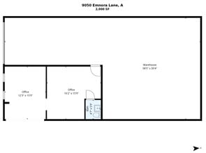 9050 Emnora Ln, Houston, TX à louer Plan d’étage– Image 1 sur 1