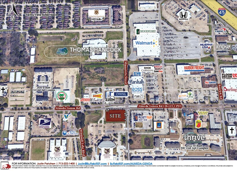 9990 Almeda Genoa Rd, Houston, TX à louer - Aérien – Image 3 sur 7