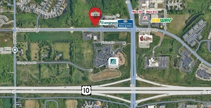 1540 W American Dr, Neenah, WI - Vue aérienne vue de carte