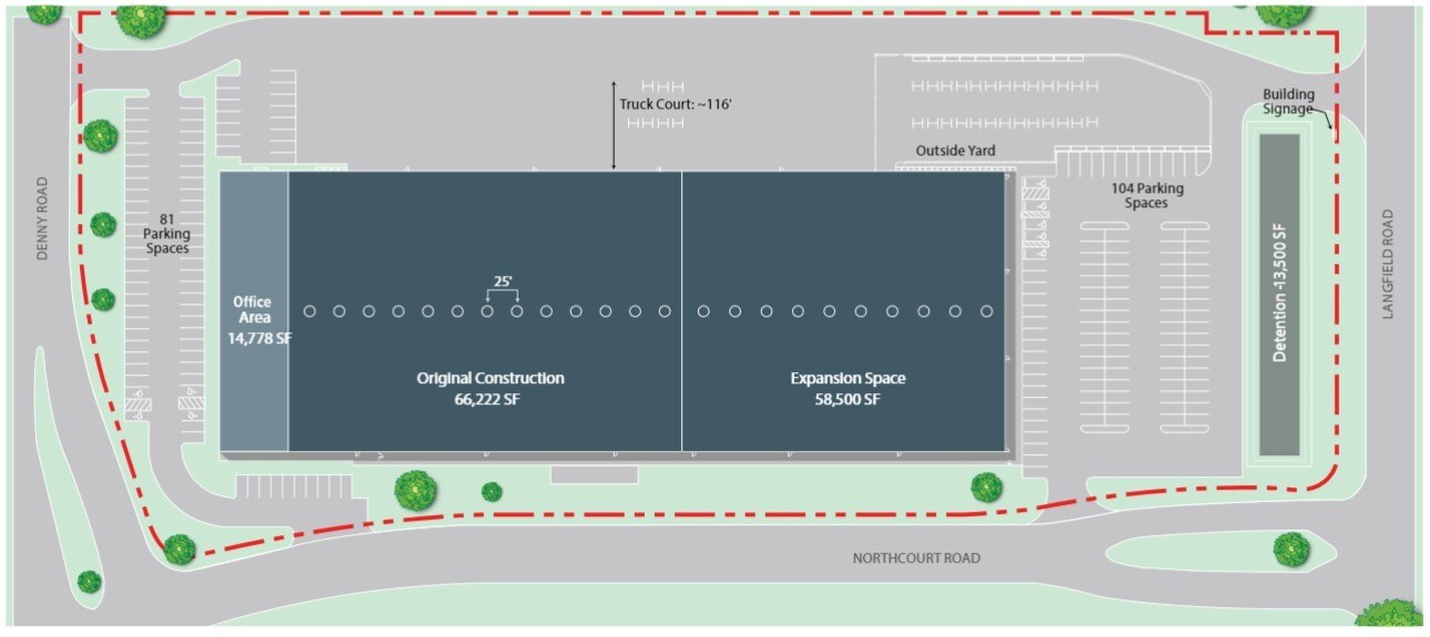 7390 Northcourt Rd, Houston, TX à louer Plan de site– Image 1 sur 1