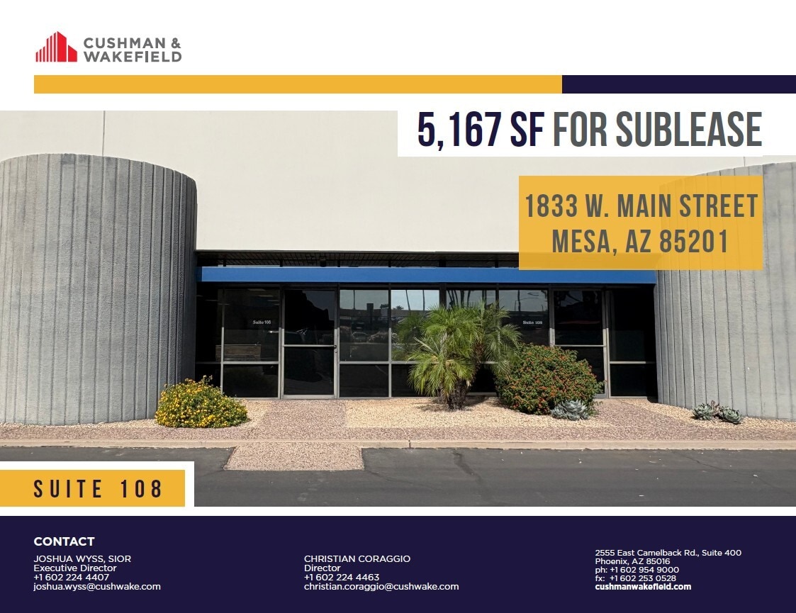 1833 W Main St, Mesa, AZ à louer Photo intérieure– Image 1 sur 3