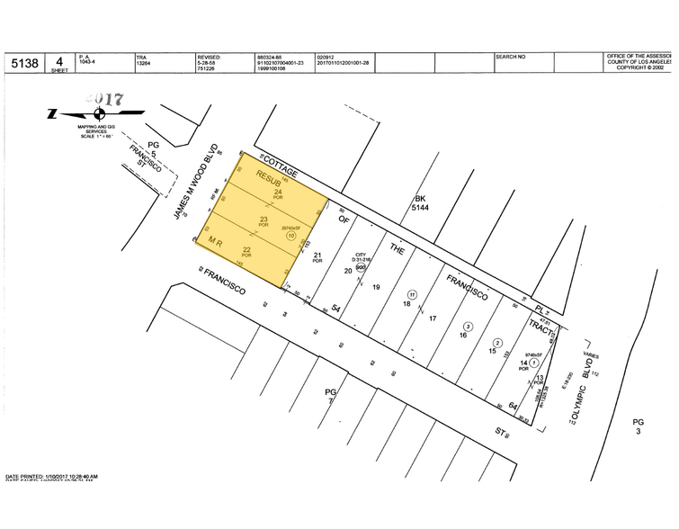 916 Francisco St, Los Angeles, CA à vendre - Plan cadastral – Image 2 sur 2