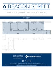 6 Beacon St, Boston, MA à louer Plan d’étage– Image 1 sur 1