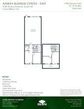 3100 Airway Ave, Costa Mesa, CA à louer Plan d’étage– Image 1 sur 1
