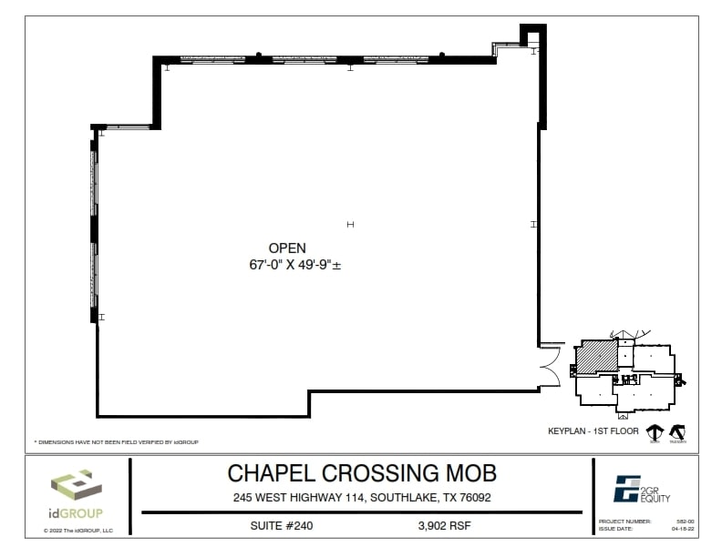 245 W SH 114, Southlake, TX à louer Plan d’étage– Image 1 sur 6