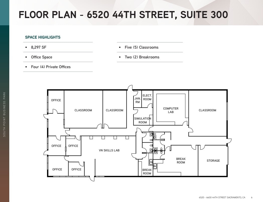 6524 44th St, Sacramento, CA à louer Plan d’étage– Image 1 sur 1