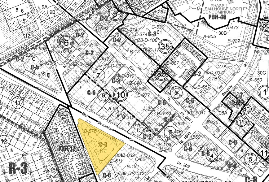 6849 Old Dominion Dr, McLean, VA à louer - Plan cadastral – Image 2 sur 3