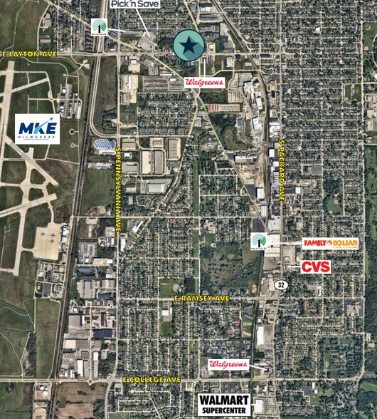 3100 E Layton Ave, Saint Francis, WI à louer - Aérien – Image 3 sur 3