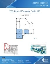 224 Airport Pkwy, San Jose, CA à louer Plan d’étage– Image 1 sur 1