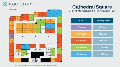 790 N Milwaukee St, Milwaukee, WI à louer Plan d’étage– Image 1 sur 5