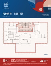 600 Stewart St, Seattle, WA à louer Plan d’étage– Image 2 sur 2