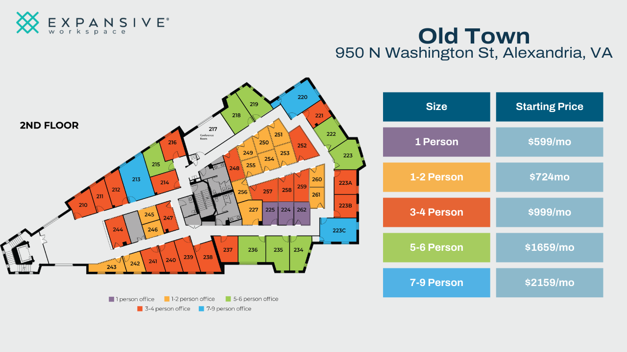 950 N Washington St, Alexandria, VA à louer Plan d’étage– Image 1 sur 4