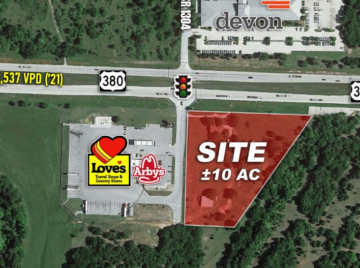 SEC US-380 & CR-1034, Bridgeport, TX à vendre - Photo principale – Image 1 sur 1