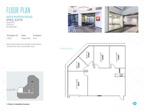 5575 Ruffin Rd, San Diego, CA à louer Plan d’étage– Image 1 sur 1