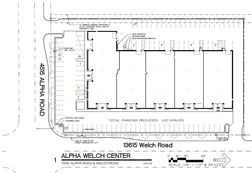 13615 Welch Rd, Dallas, TX à louer - Plan de site – Image 1 sur 1