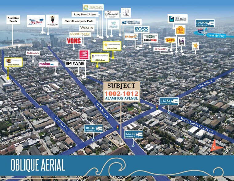 1002-1012 Alamitos Ave, Long Beach, CA à vendre - Photo de l’immeuble – Image 2 sur 6