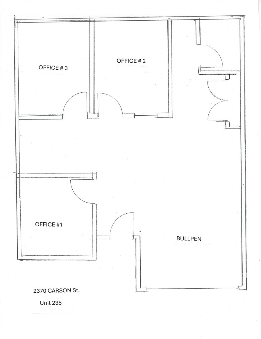 2370-2420 W Carson St, Torrance, CA à louer Plan d’étage– Image 1 sur 1