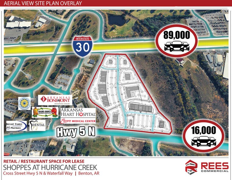 Cross Street Hwy 5 N & Waterfall Way, Bryant, AR à louer - Plan de site – Image 2 sur 3