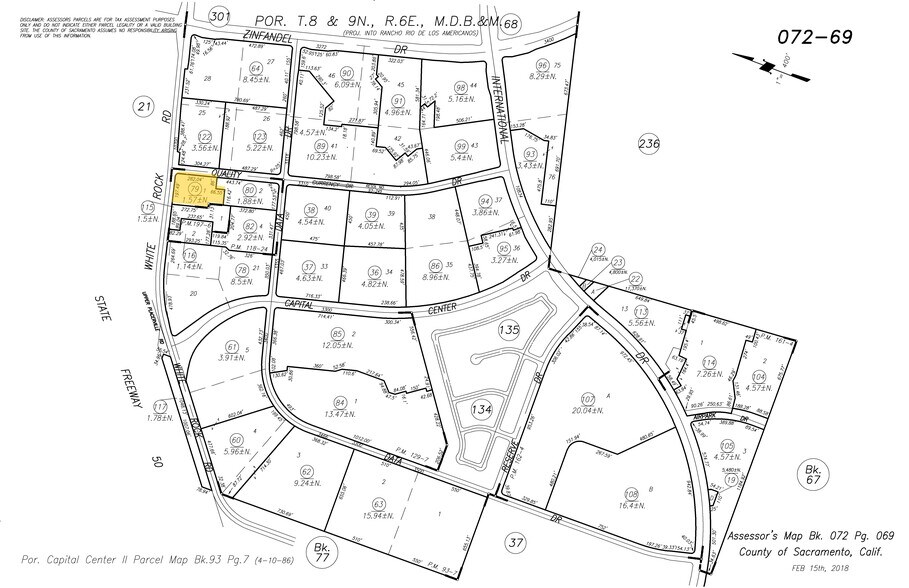 10690 White Rock Rd, Rancho Cordova, CA à vendre - Plan cadastral – Image 3 sur 12