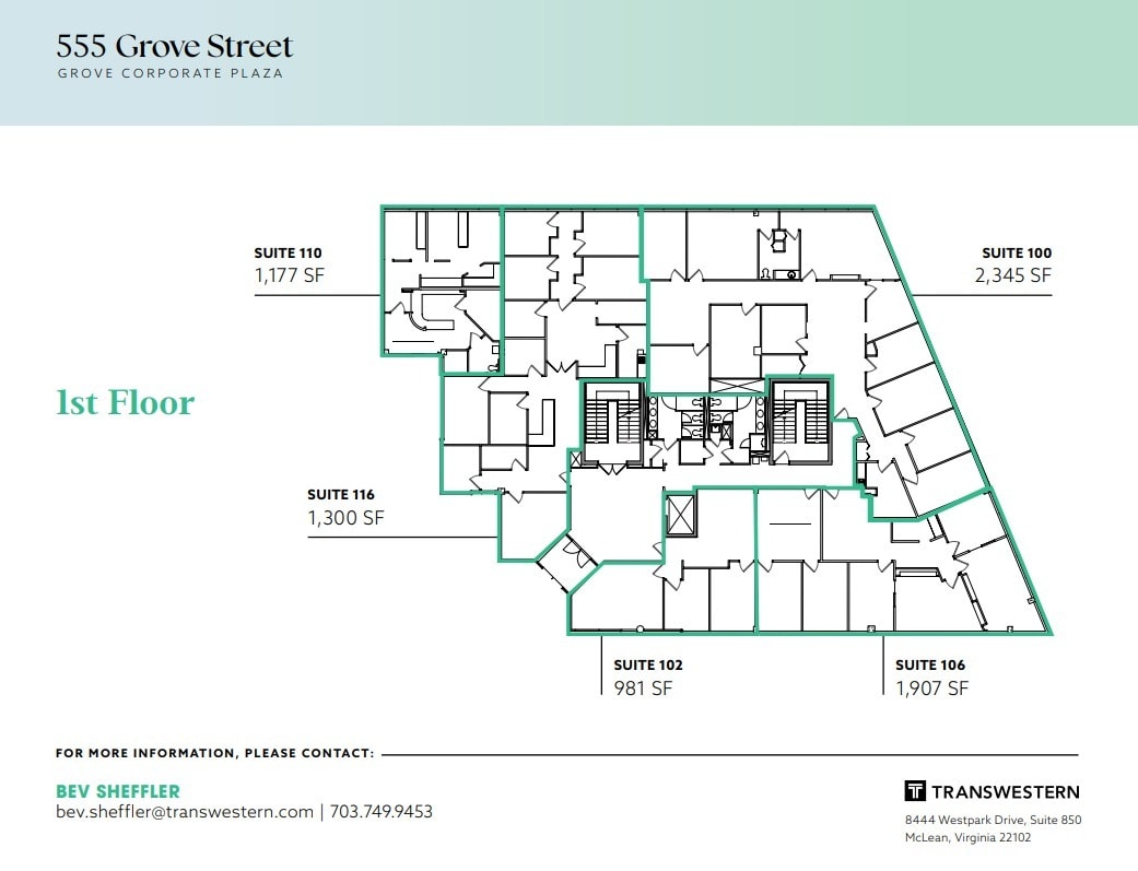 555 Grove St, Herndon, VA à louer Plan d’étage– Image 1 sur 1