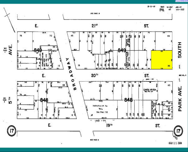 254 Park Ave S, New York, NY à louer - Plan cadastral – Image 1 sur 1