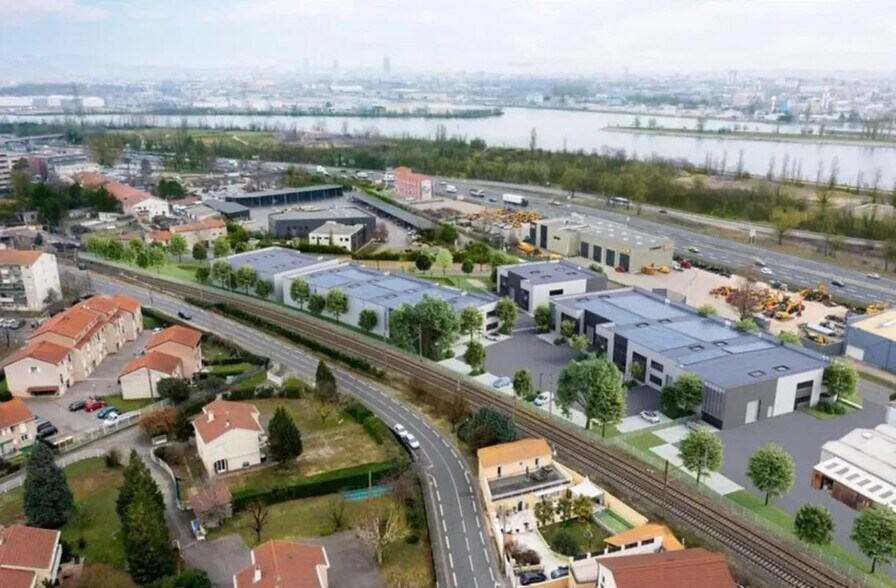 Bureau dans OULLINS-PIERRE-BÉNITE à louer - Aérien – Image 1 sur 2