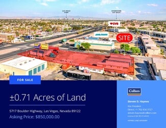 Plus de détails pour 5717 Boulder Hwy, Las Vegas, NV - Terrain à vendre