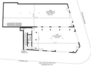 1404 Wisconsin Ave NW, Washington, DC à louer Plan d’étage– Image 1 sur 1