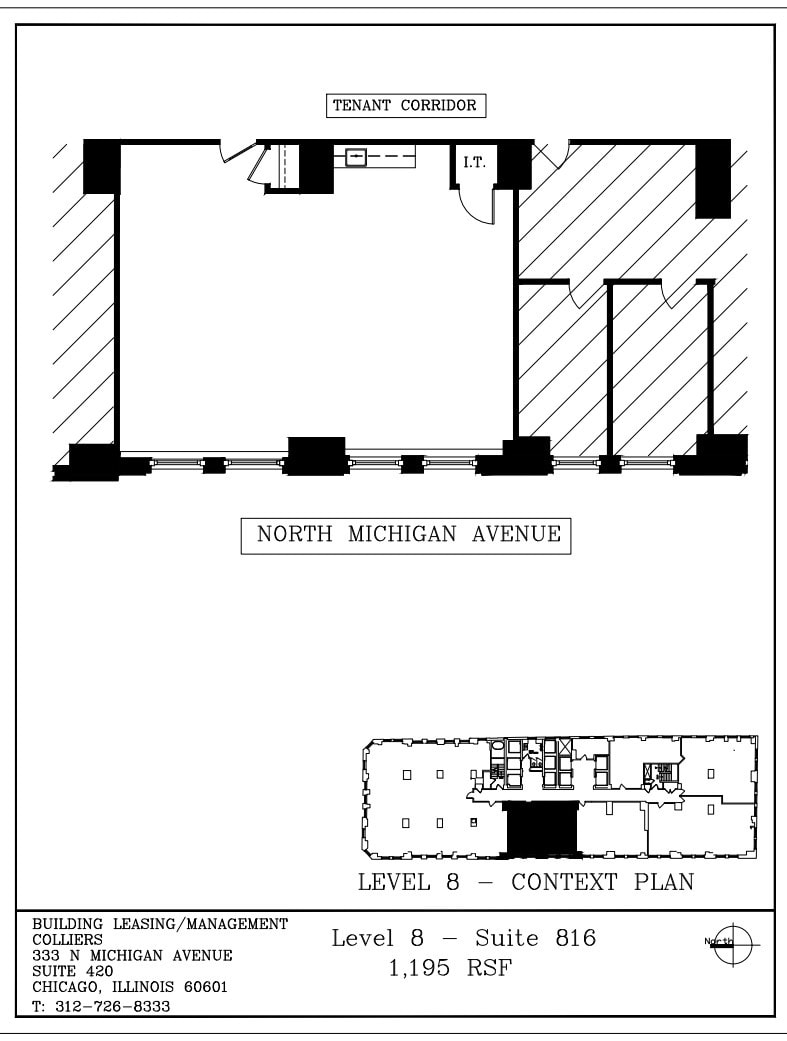 333 N Michigan Ave, Chicago, IL à louer Plan d’étage– Image 1 sur 1