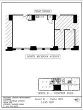 333 N Michigan Ave, Chicago, IL à louer Plan d’étage– Image 1 sur 1