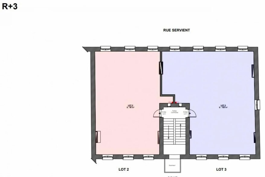 Bureau dans Lyon à vendre - Plan d’étage – Image 2 sur 2