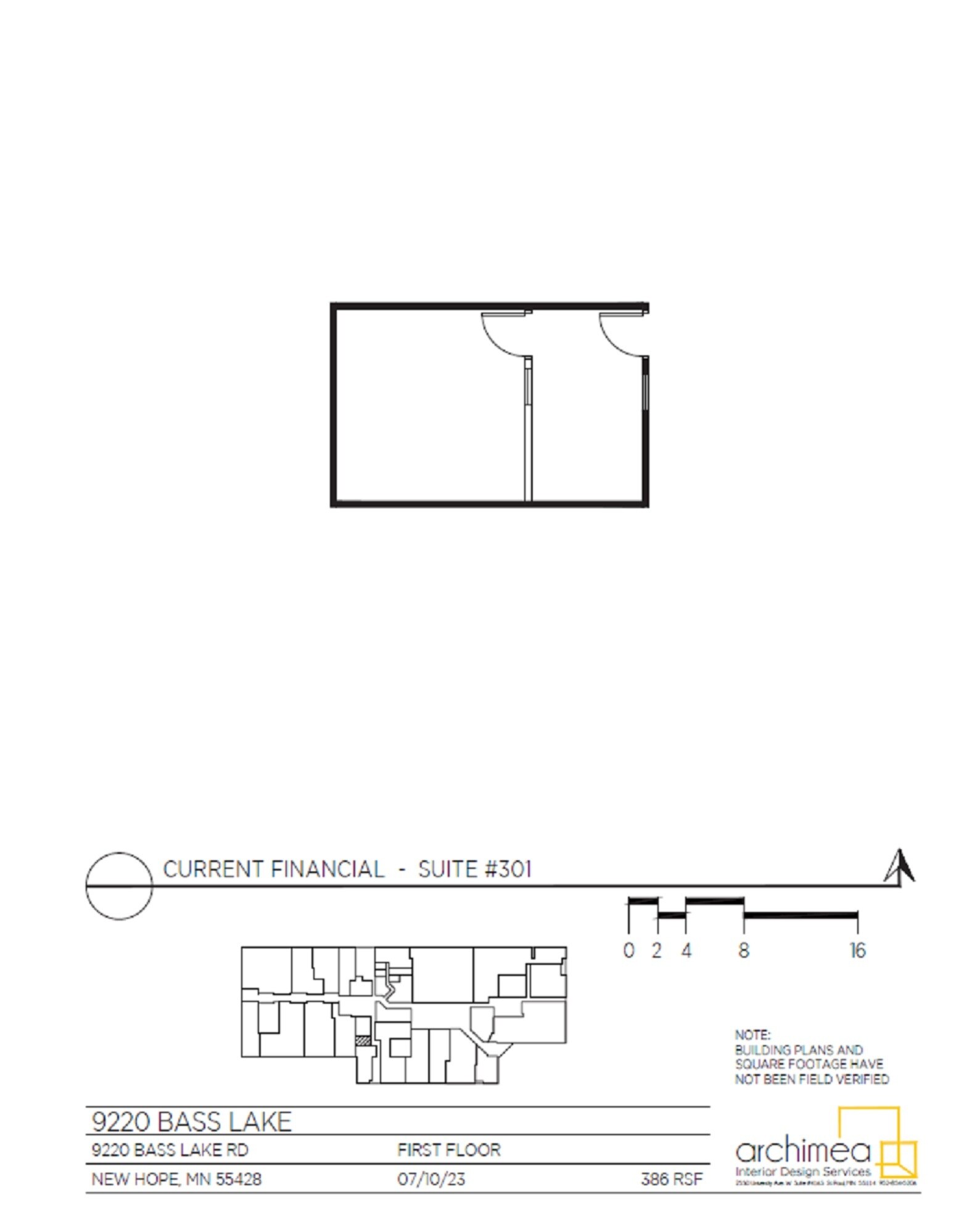 9220 Bass Lake Rd, New Hope, MN à louer Plan d’étage– Image 1 sur 1
