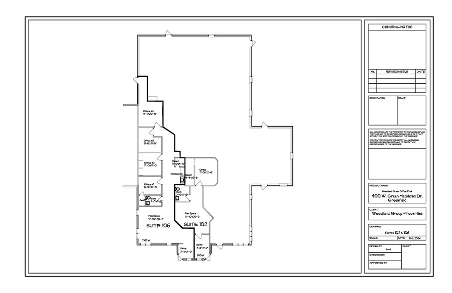 400 W Green Meadows Dr, Greenfield, IN à louer - Plan d’étage – Image 3 sur 4