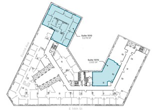 1400-1422 Euclid Ave, Cleveland, OH à louer Plan d’étage– Image 1 sur 1