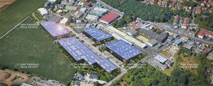 La Queue-en-Brie - Vue aérienne vue de carte